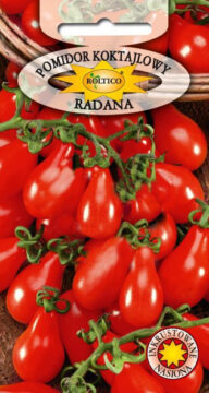 Pomidor koktajlowy (balkonowy) Radana (kształt gruszki)